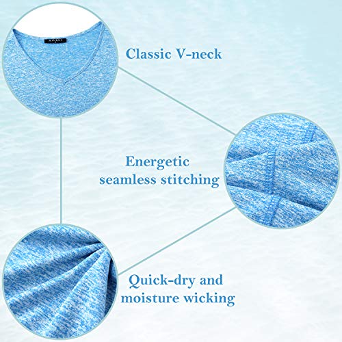 KORALHY Women's Short Sleeve Workout Top for Pickleball