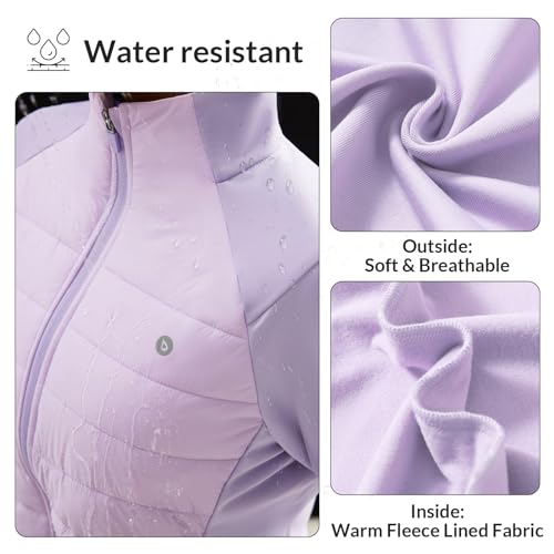 Women's Purple Rose Insulated Pickleball Hybrid Jacket