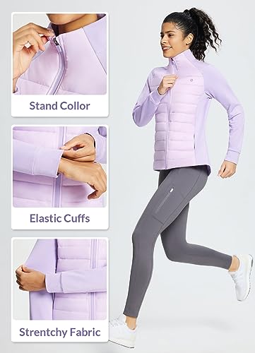 Women's Purple Rose Insulated Pickleball Hybrid Jacket