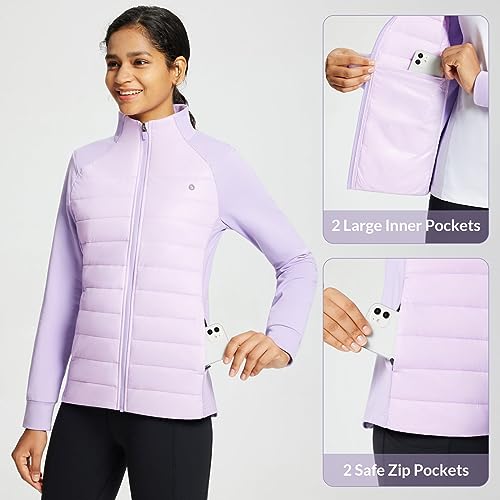 Women's Purple Rose Insulated Pickleball Hybrid Jacket