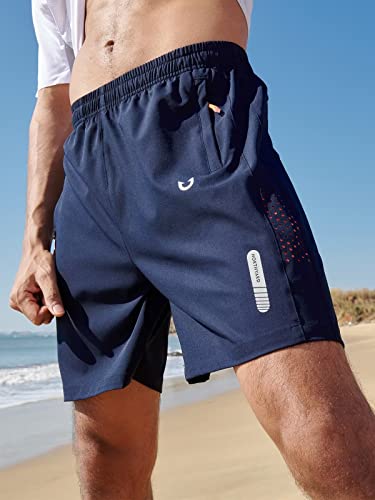 Mens Quick Dry Athletic Shorts for Pickleball Gymnasium