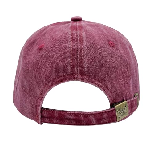 Waldeal Adjustable Vintage Pickleball Baseball Cap, Red
