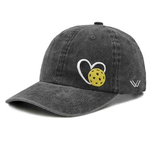 Embroidered Heart Pickleball Hat for Men Women
