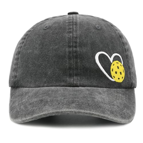 Embroidered Heart Pickleball Hat for Men Women