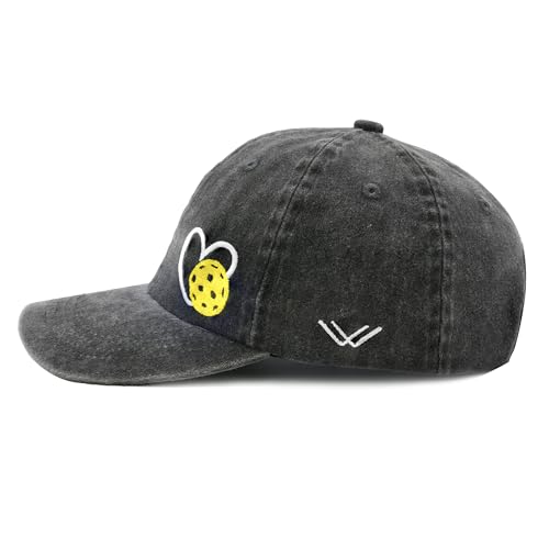 Embroidered Heart Pickleball Hat for Men Women