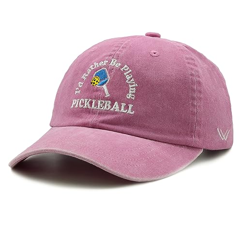 Pink Washed Pickleball Hat for Men and Women