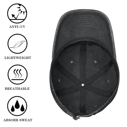 Women's Pickleball Daisy Embroidered Washed Denim Baseball Cap