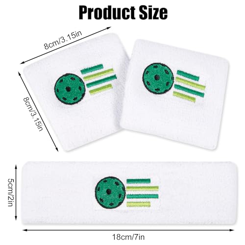 Pickleball Sweatband Set for Men and Women