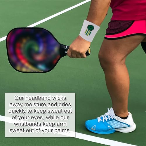 Pickleball Sweatband Set for Men and Women