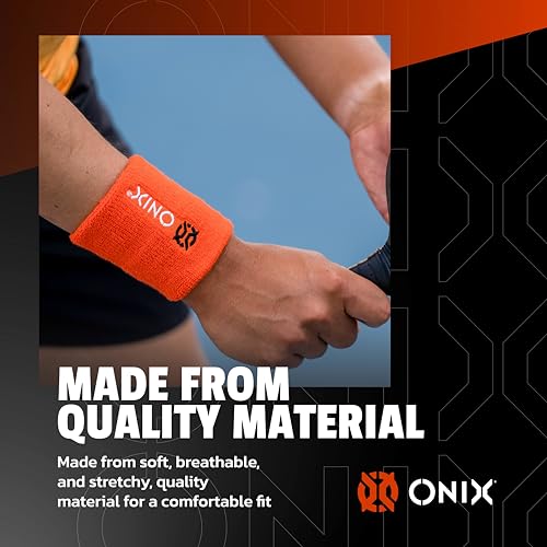Black ONIX Pickleball Sweat Absorption Wristband