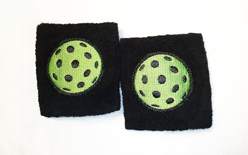 Black Pickleball Headband and Wristband Sweatbands for Pickleballer