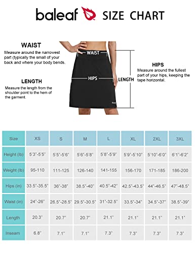 Women's Black Knee Length Pickleball Skort with Pockets