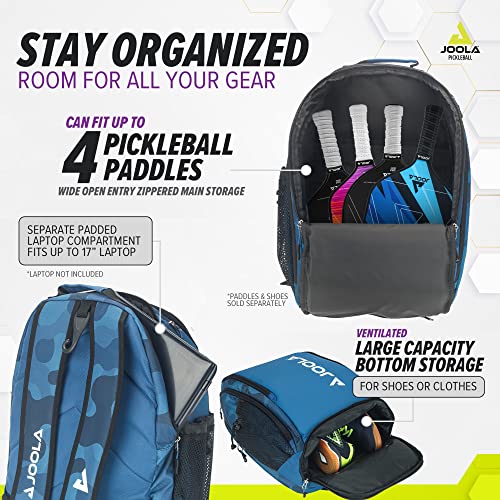 JOOLA Vision II Deluxe Pickleball Backpack - Blue