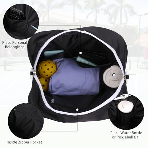 Pickleball Paddle Shoulder Bag with Adjustable Strap