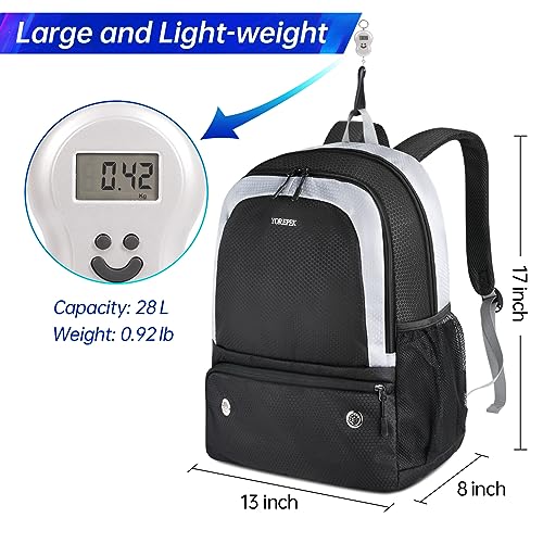 YOREPEK Pickleball Backpack with Shoe Compartment for Men and Women