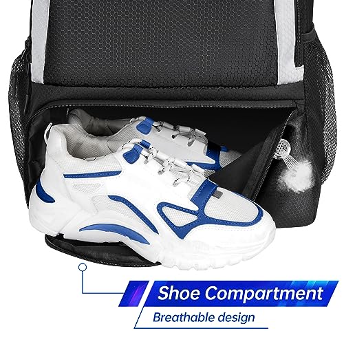 YOREPEK Pickleball Backpack with Shoe Compartment for Men and Women