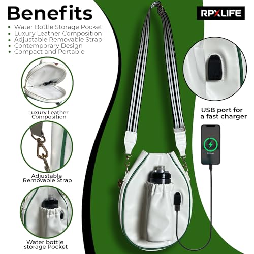 Stylish Premium Pickleball Bag for Women, Holds Accessories
