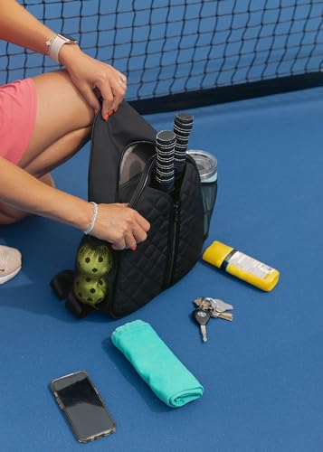 Sleek Pickleball Backpack with Adjustable Strap & Pockets