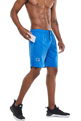 Men's Quick Dry Pickleball Shorts (2 Pack: Navy Blue/Blue)