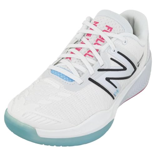 New Balance Women's Pickleball Indoor Court Shoe White/Grey/Team Red