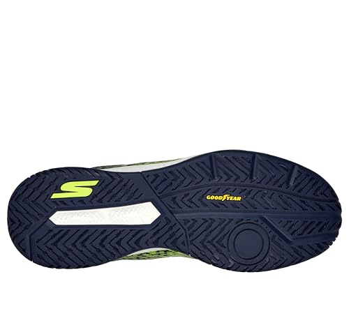 Skechers Men's Viper Court Pickleball Shoes, Yellow/Navy, 11