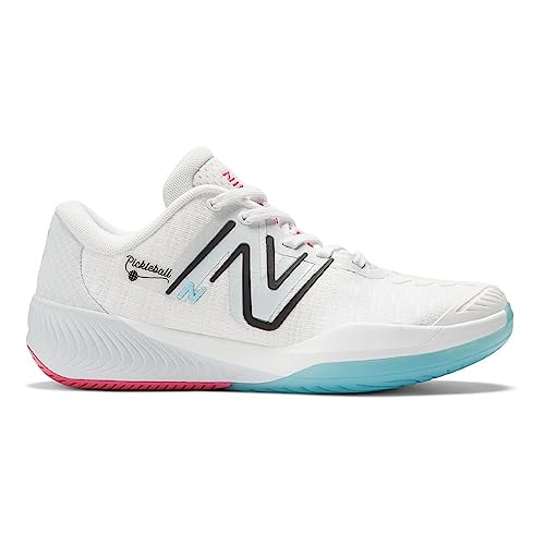 New Balance Women's Pickleball Indoor Court Shoe White/Grey/Team Red