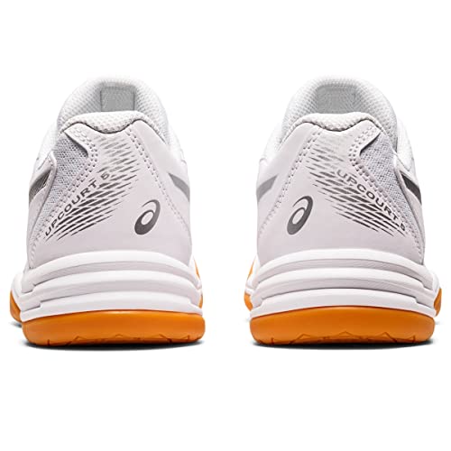 ASICS Women's Upcourt 5 Pickleball Shoes, 8.5, White/Silver