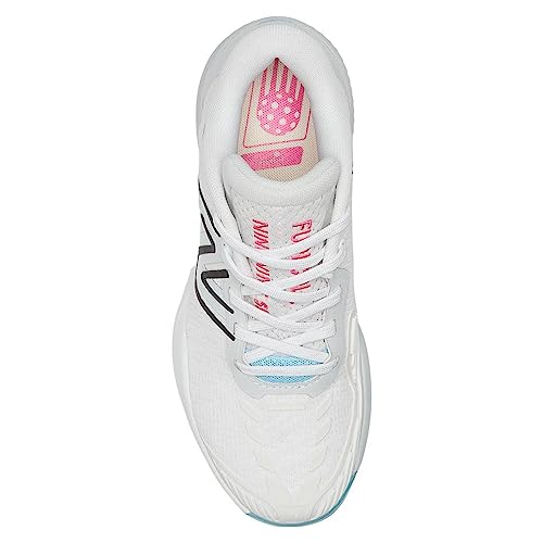 New Balance Women's Pickleball Indoor Court Shoe White/Grey/Team Red