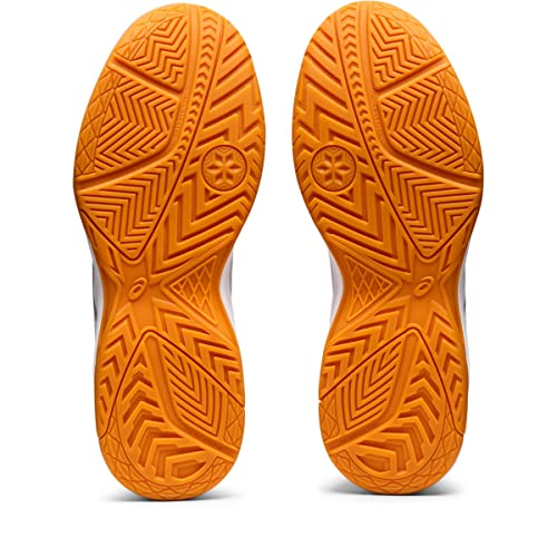 ASICS Women's Upcourt 5 Pickleball Shoes, 8.5, White/Silver