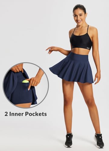 Women's High Waisted Pickleball Skorts with Tummy Control