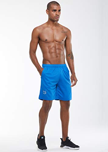 Men's Quick Dry Pickleball Shorts (2 Pack: Navy Blue/Blue)