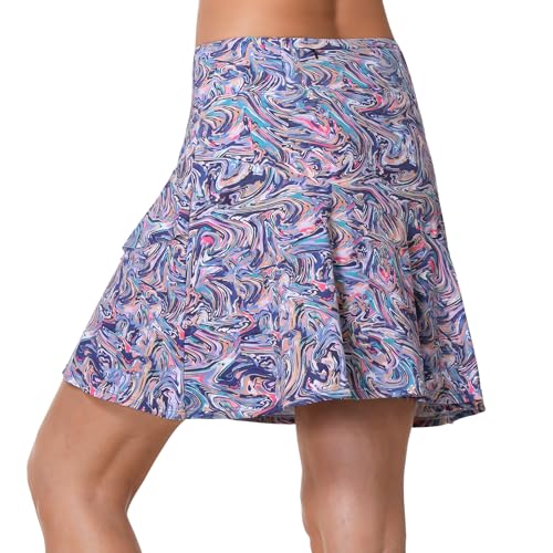 ANIVIVO Women's Ruffle Pickleball Skirt with Pockets