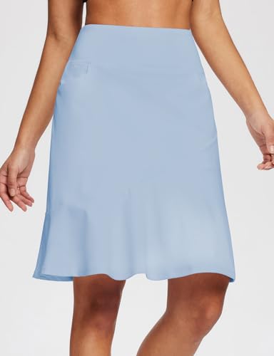 BALEAF Women's Tennis and Pickleball Modest Ruffle Skort