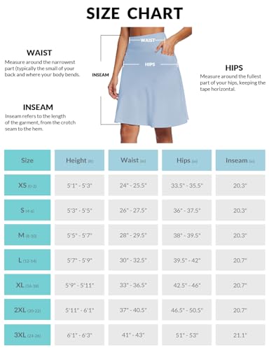 BALEAF Women's Tennis and Pickleball Modest Ruffle Skort