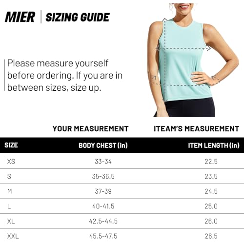 MIER Women's Pickleball Tank Tops SPF 50+