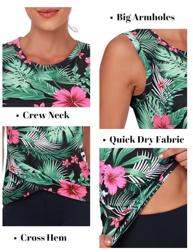 LURANEE Women's Quarter Zip Pickleball Tank Top