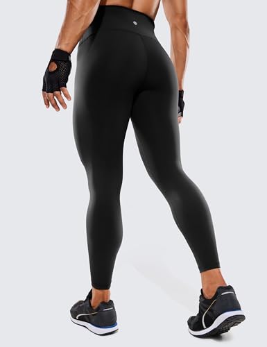 CRZ YOGA Women's Compression Leggings - Black Small