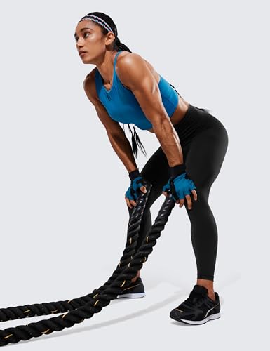 CRZ YOGA Women's Compression Leggings - Black Small