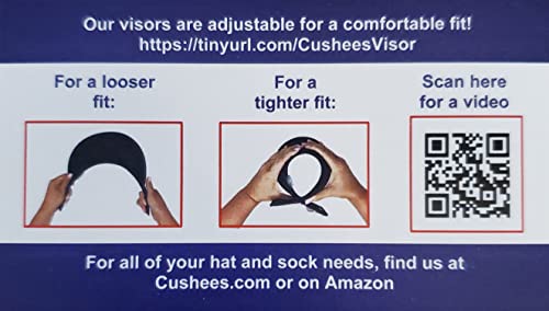 White Slip-On Visor for Pickleball by Cushees ™