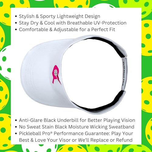 Women's Pickleball Pro® Lightweight UV-Protective Sports Visor