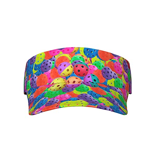 Pickleball Patterned Sun Visor Baseball Cap for Women/Men