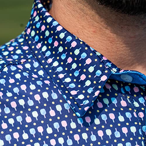 Cross Court Pickleball Adult Medium Short Sleeve Polo