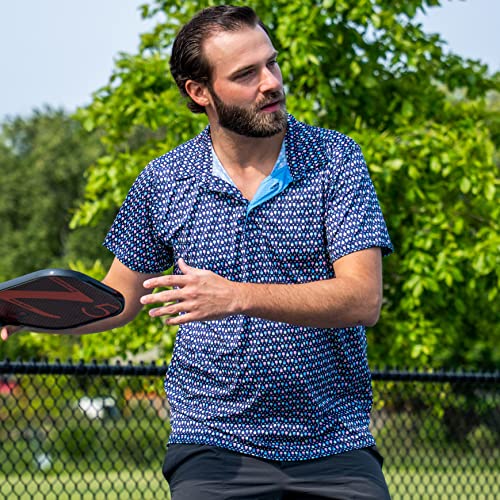 Cross Court Pickleball Adult Medium Short Sleeve Polo