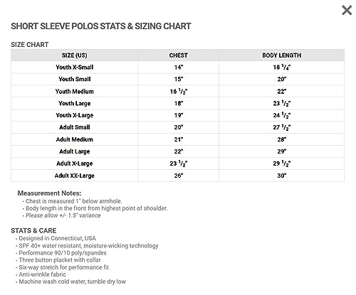 Cross Court Pickleball Adult Medium Short Sleeve Polo