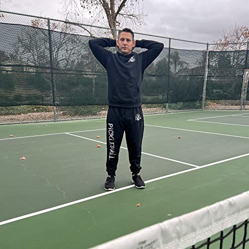 Pickleball Black Joggers/Sweatpants (X-Large) by RND Accessories