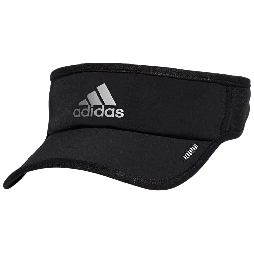 adidas Men's Superlite Sport Performance Visor, Black/Silver