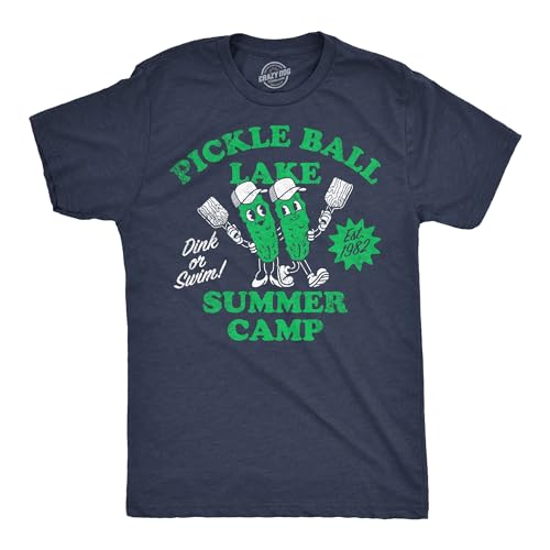 Funny Pickleball Lake Summer Camp Mens T-Shirt XL