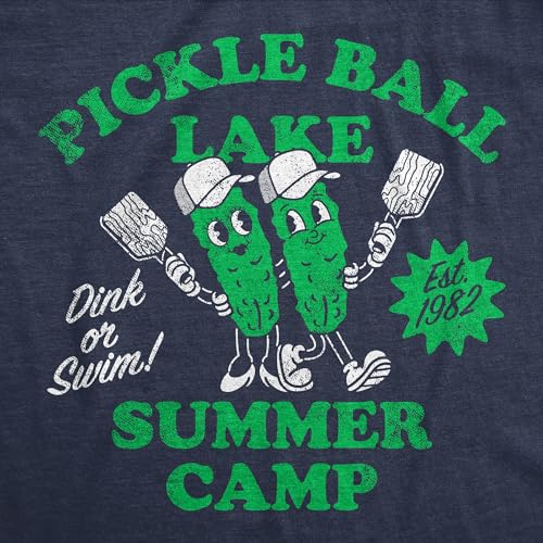 Funny Pickleball Lake Summer Camp Mens T-Shirt XL