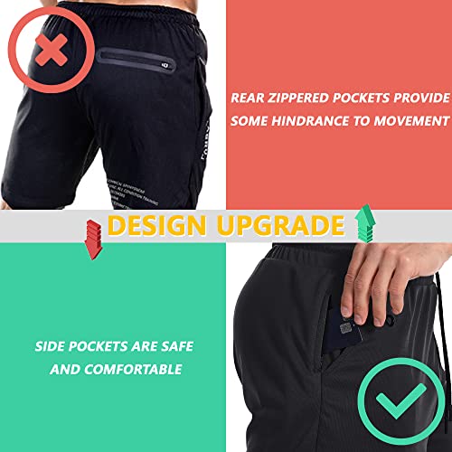 Green Large 2 in 1 Shorts for Men