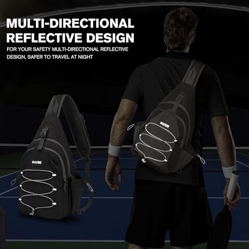 G4Free Pickleball Crossbody Sling Bag for Men and Women